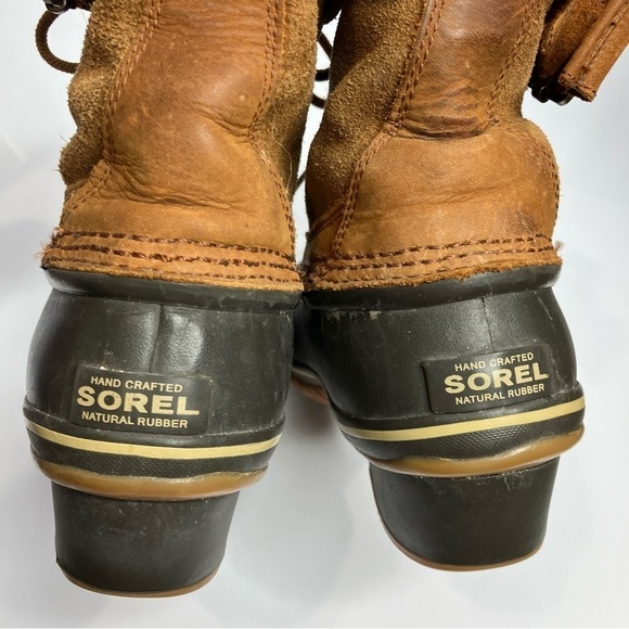 Sorel winter fancy lace up boots duck boots size 8.5 - Picture 7 of 10